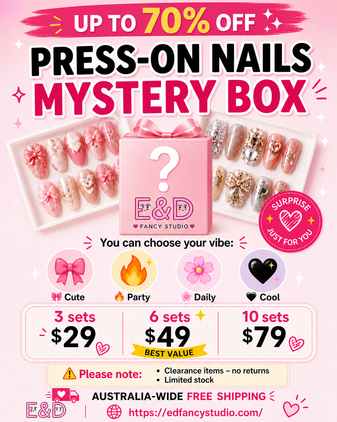 Press-on Nails Mystery Box